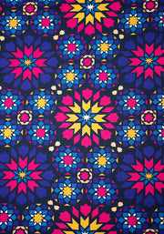 Aziza Moroccan Tile Print Cotton Dress