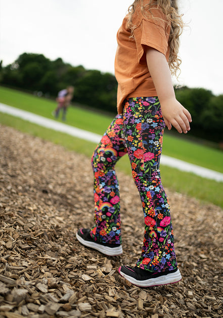 KIDS FLARED HEM LEGGINGS MILLAS BACKYARD