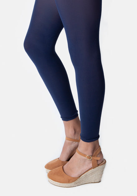 Footless Tights 80 Denier Navy Tights Premium 50 Denier Footless