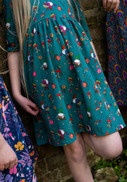 Children's Gnomes Print Cotton Dress (Belita)