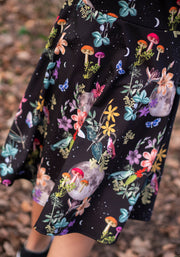 Children's Midnight Botanical Print Dress (Vespa)
