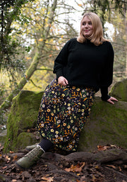 Black Balloon Sleeve Jumper