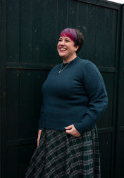 Jewel Green Balloon Sleeve Jumper