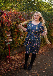 Serefine Nutcracker Print Dress