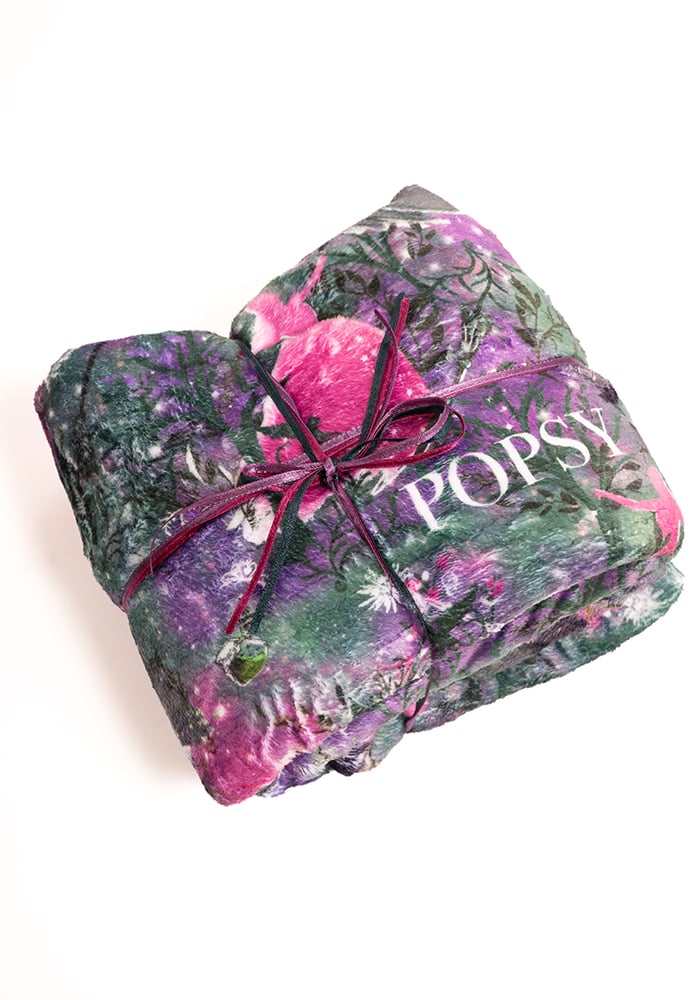 ** PRE-ORDER **Witches Print Pop-under Plush Blanket ** PRE-ORDER **
