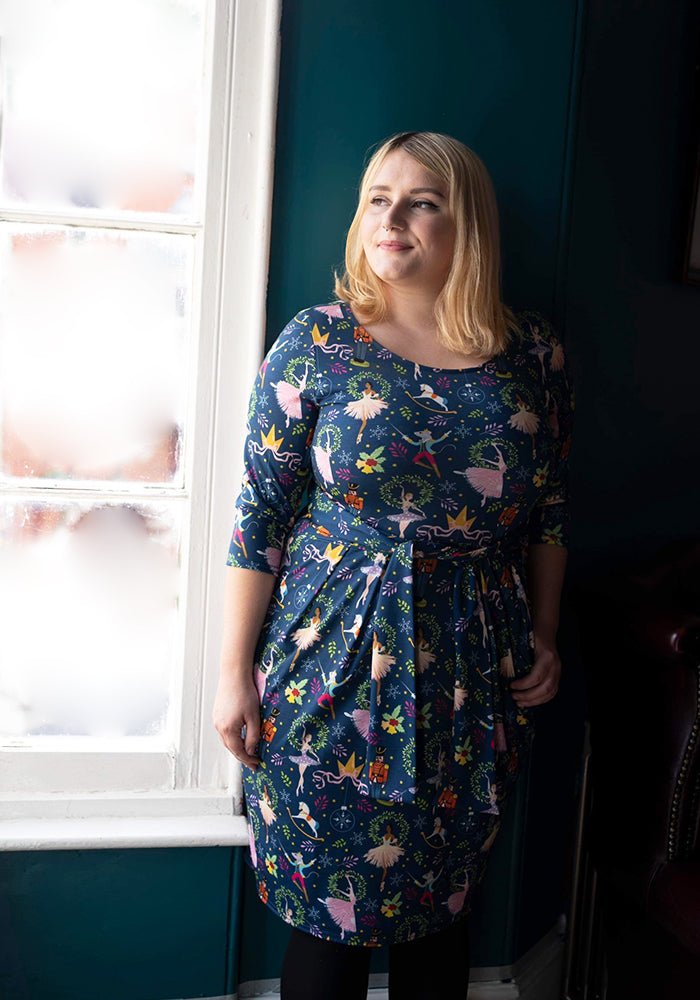 Serefine Nutcracker Print Dress