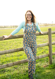 Jordan Highland Cow Print Dungaree