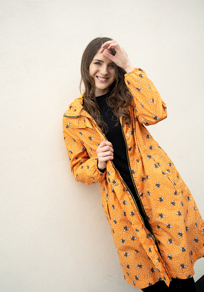 Fifth angle of Bee Print Popsy Coat