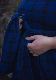 Jagger Blue & Black Check Jacquard Dress