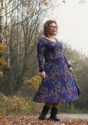 Ellison Animal Ditsy Mix Print Midi Dress