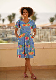 Maila Hawaiian Summer Print Dress