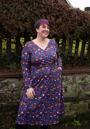 Gertie Hidden Hedgehog Print Midi Dress