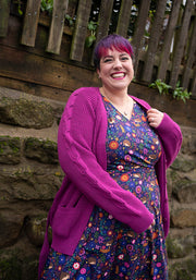 Gertie Hidden Hedgehog Print Midi Dress