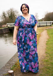 Fiora Butterfly Print Maxi Dress