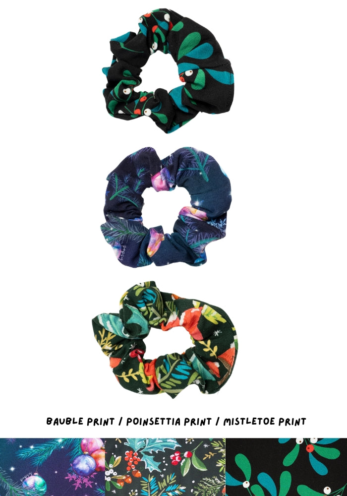 Popsy Multi Pack Christmas Scrunchies