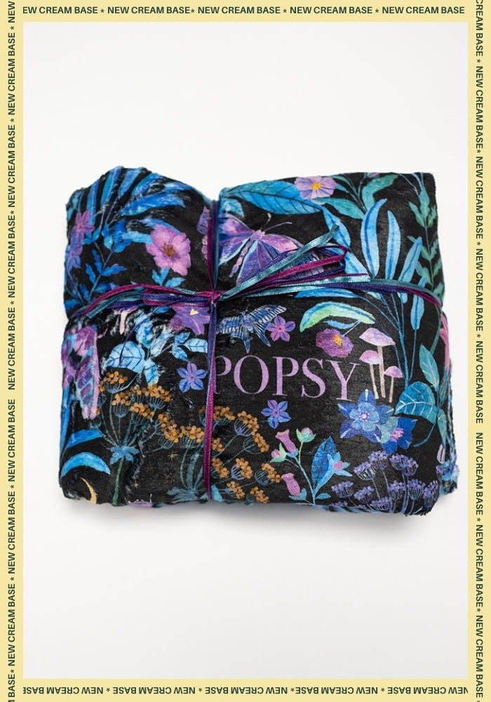 Front view of Mystical Moth Plush Throw Blanket (Pop-Under)