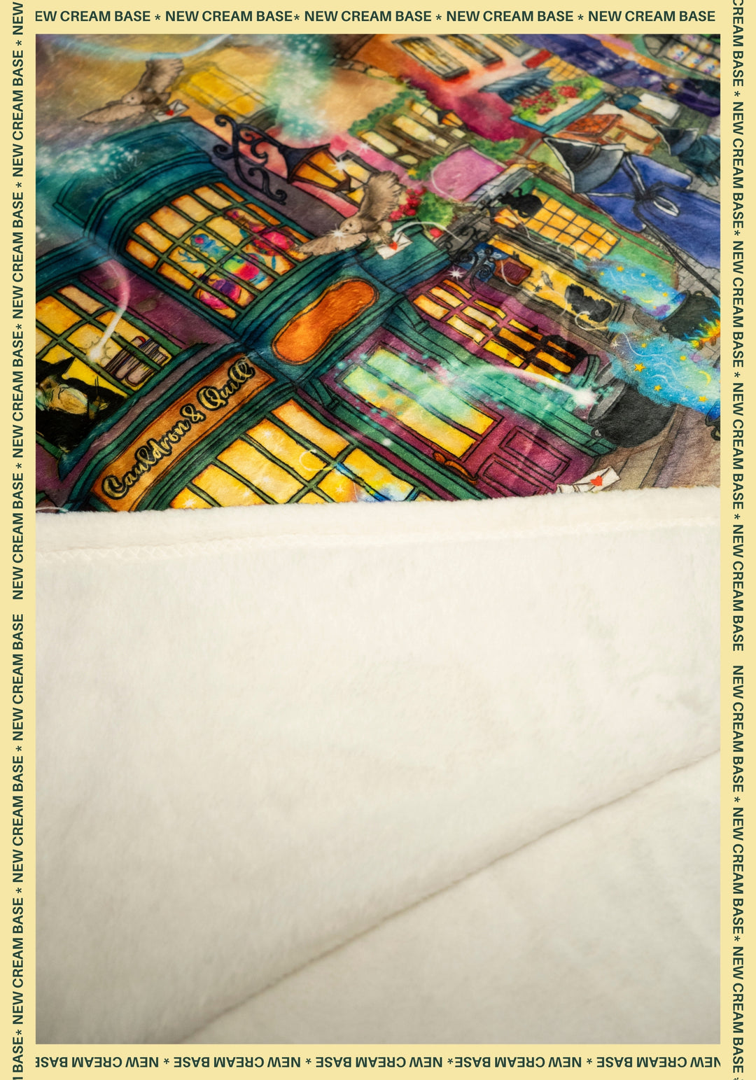 Fifth angle of Pop-under Magical Street Print Plush Blanket