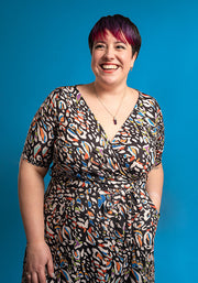 Juni Layered Leopard Print Dress