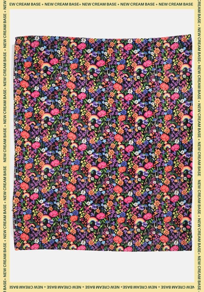 Fifth angle of Garden Rainbow Print Plush Throw Blanket (Pop-Under)