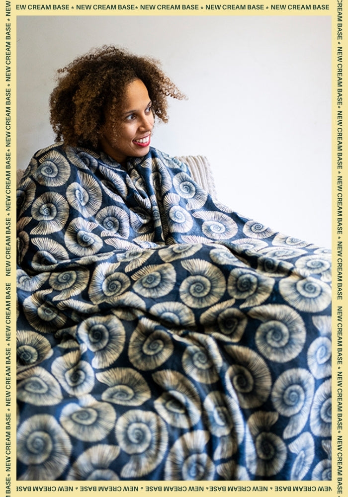 Sixth angle of Pop-under Fossil Print Plush Blanket