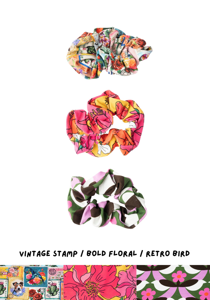 Front view of Popsy Multi Pack Scrunchies