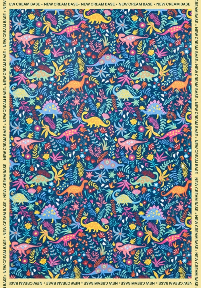 Fifth angle of Teal Dinosaur Print Plush Throw Blanket (Pop-Under)