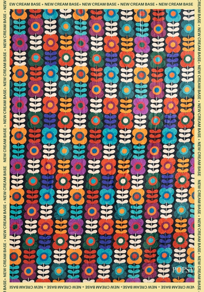 Fifth angle of Retro Flower Pop-under Plush Blanket