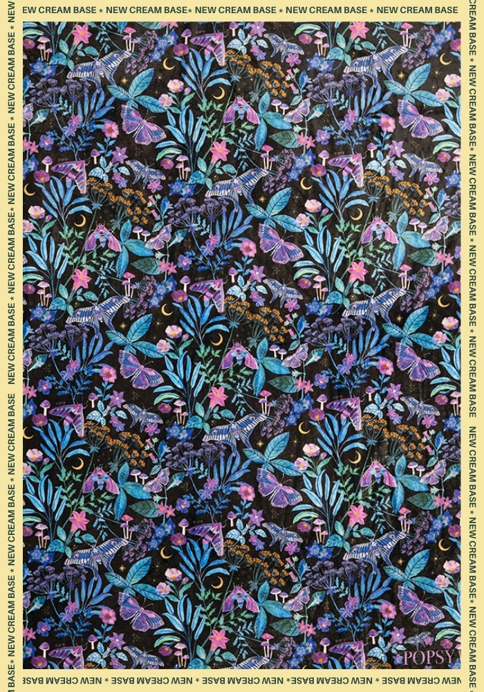Fifth angle of Mystical Moth Plush Throw Blanket (Pop-Under)
