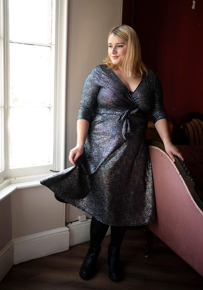 Jewel Rainbow Sparkle Midi Dress