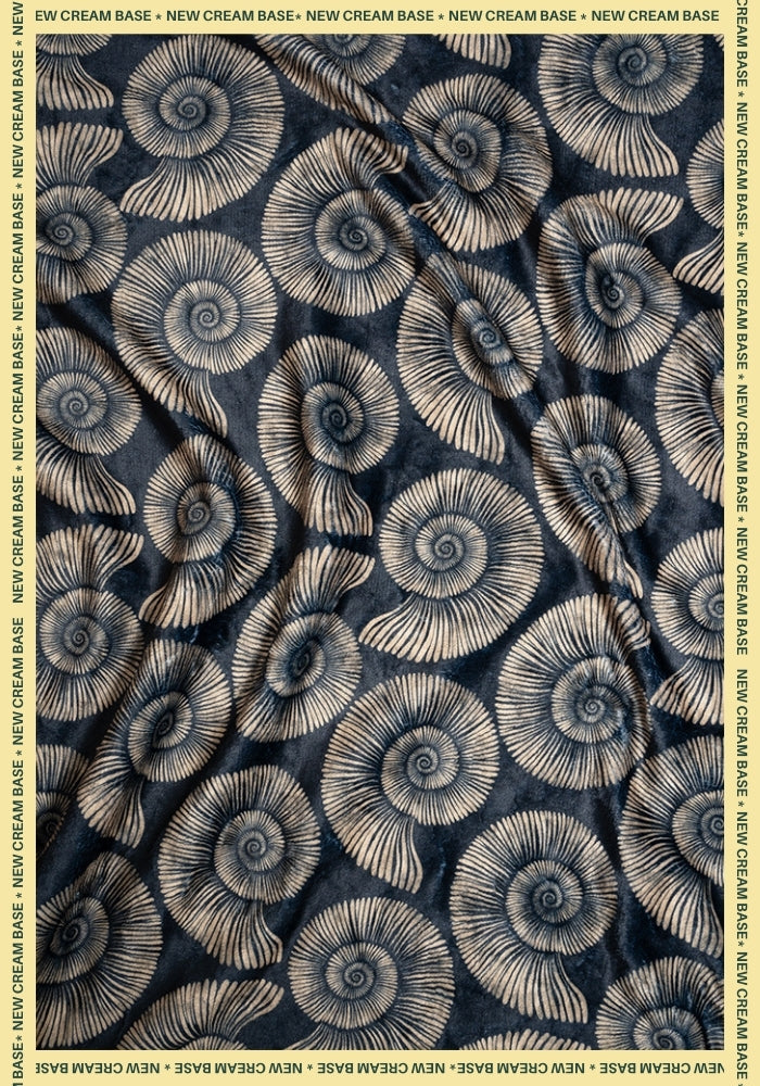 Seventh angle of Pop-under Fossil Print Plush Blanket