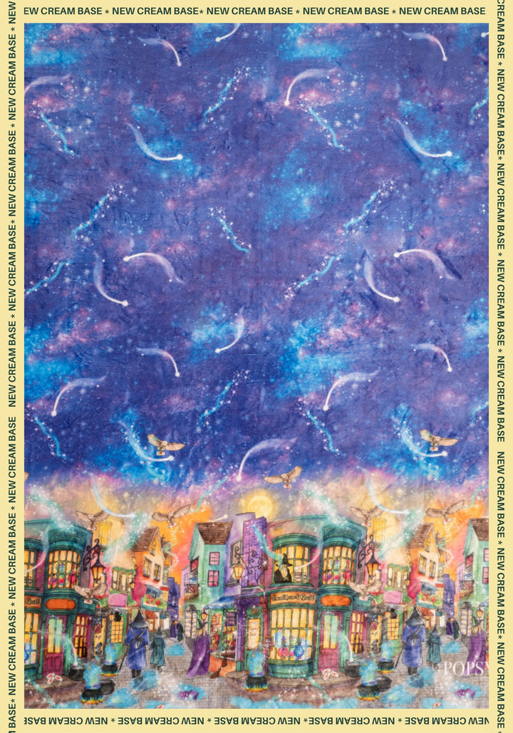 Sixth angle of Pop-under Magical Street Print Plush Blanket