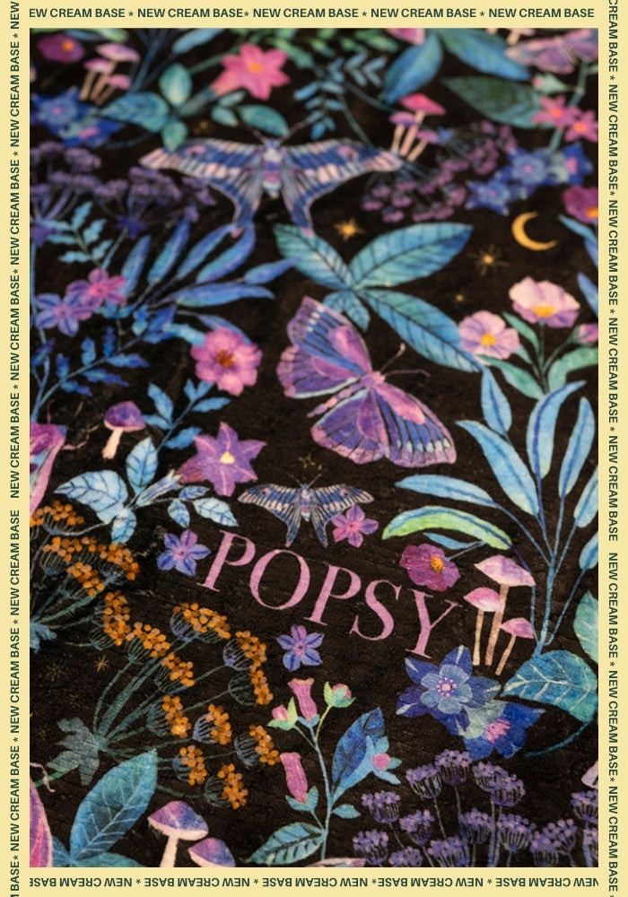 Eighth angle of Mystical Moth Plush Throw Blanket (Pop-Under)