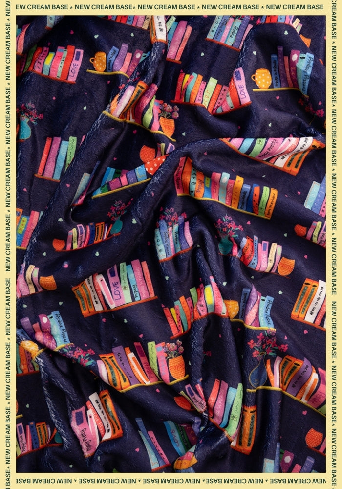 Sixth angle of Pop-under Bookshelf Print Plush Blanket