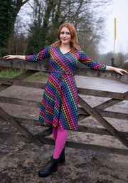 Romina Heart Conversational Print Dress
