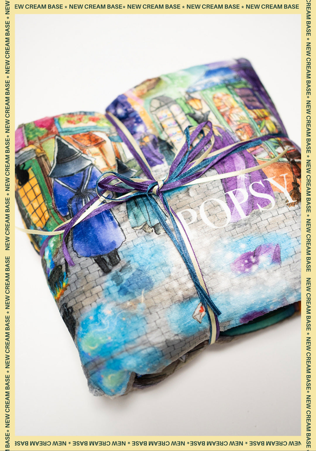 Eighth angle of Pop-under Magical Street Print Plush Blanket