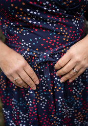 Havan Ditsy Heart Print Dress