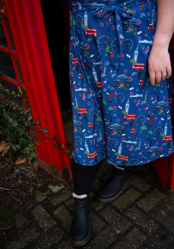 Bromley London Print Midi Dress