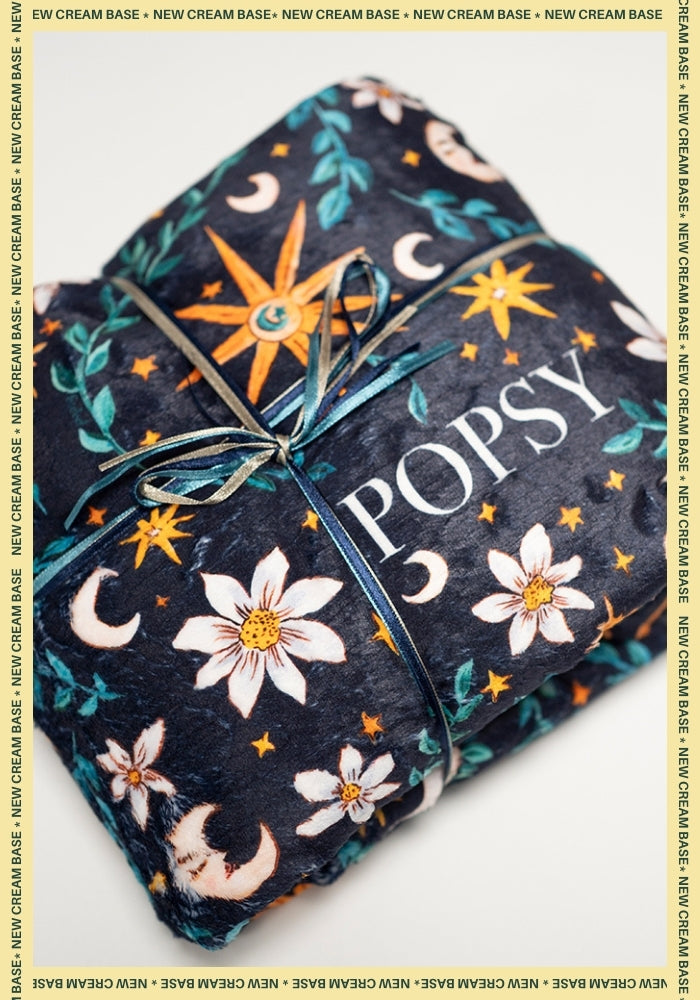 Eighth angle of Celestial Moon Pop-under Plush Blanket