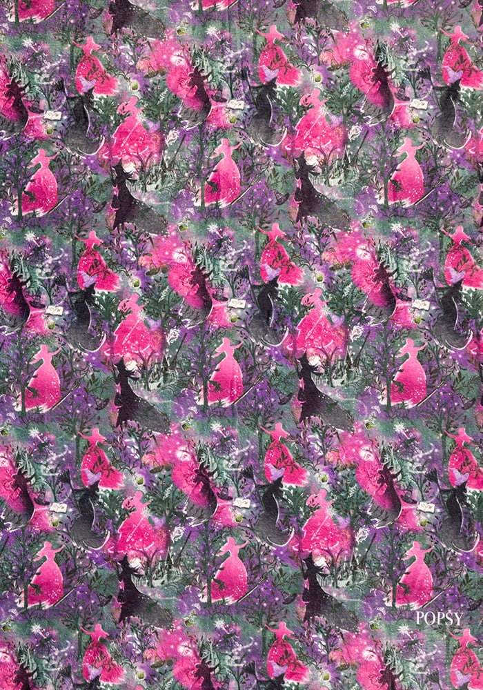 ** PRE-ORDER **Witches Print Pop-under Plush Blanket ** PRE-ORDER **