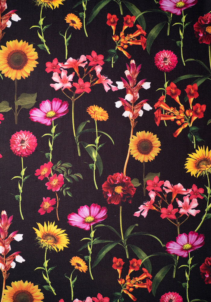 Alaine Sunflower Print Viscose Dress