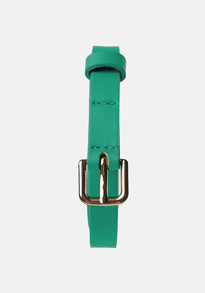 Front view of Apple Statement PU Belt
