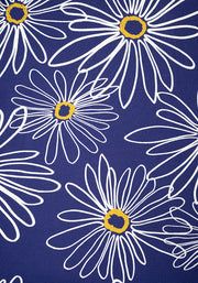 Ava - Grace Large Daisy Print Cotton Midi Dress