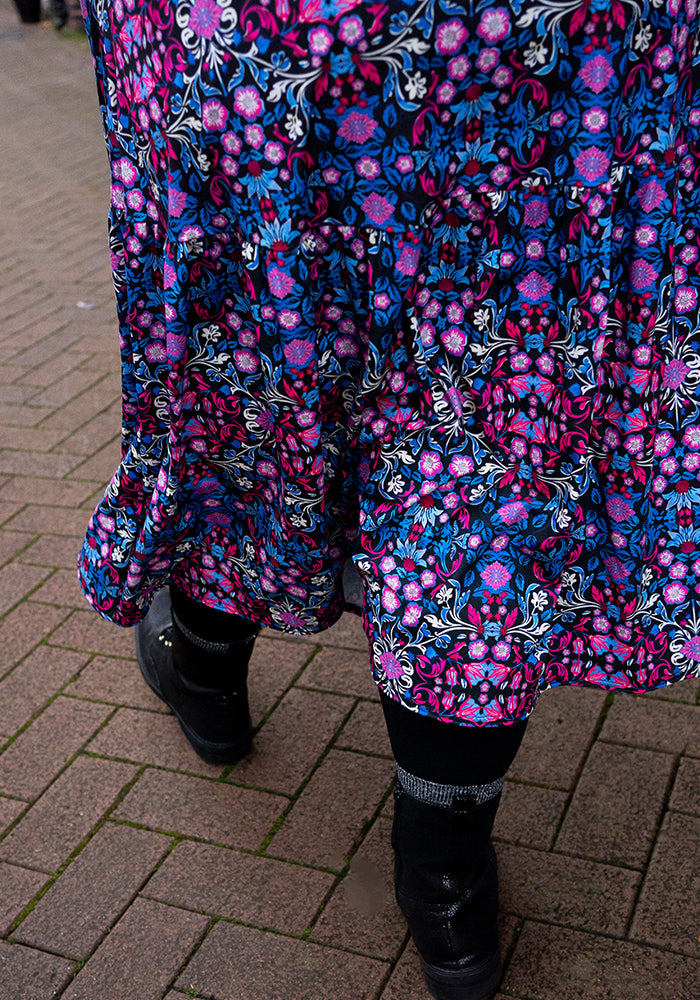 Eighth angle of Aalin Nouveau Floral Print Midaxi Dress