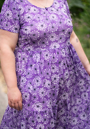 Abbi Dandelion Print Tiered Hem Midaxi Dress