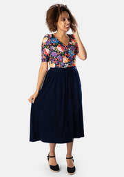 Abi Navy Skirt