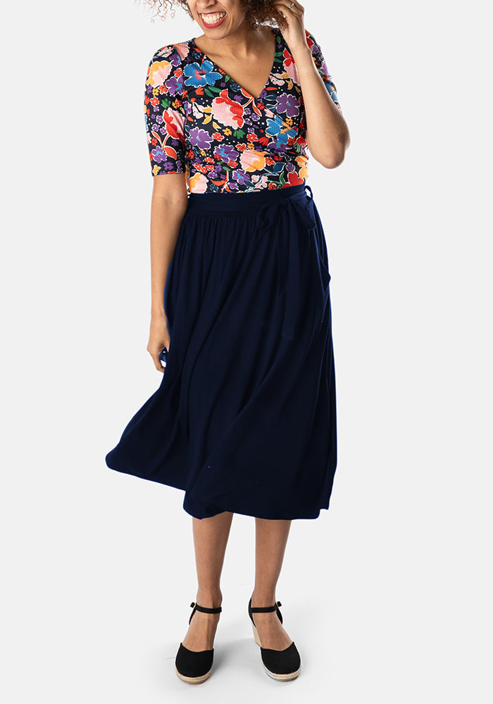 Abi Navy Skirt