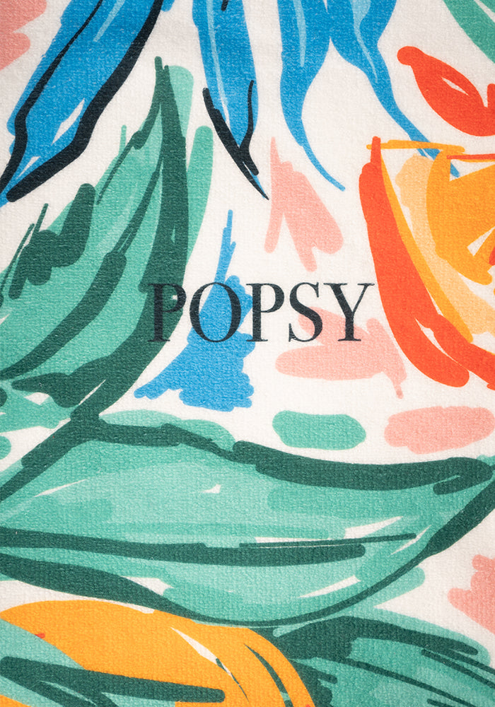 Abstract Oranges Print Towel