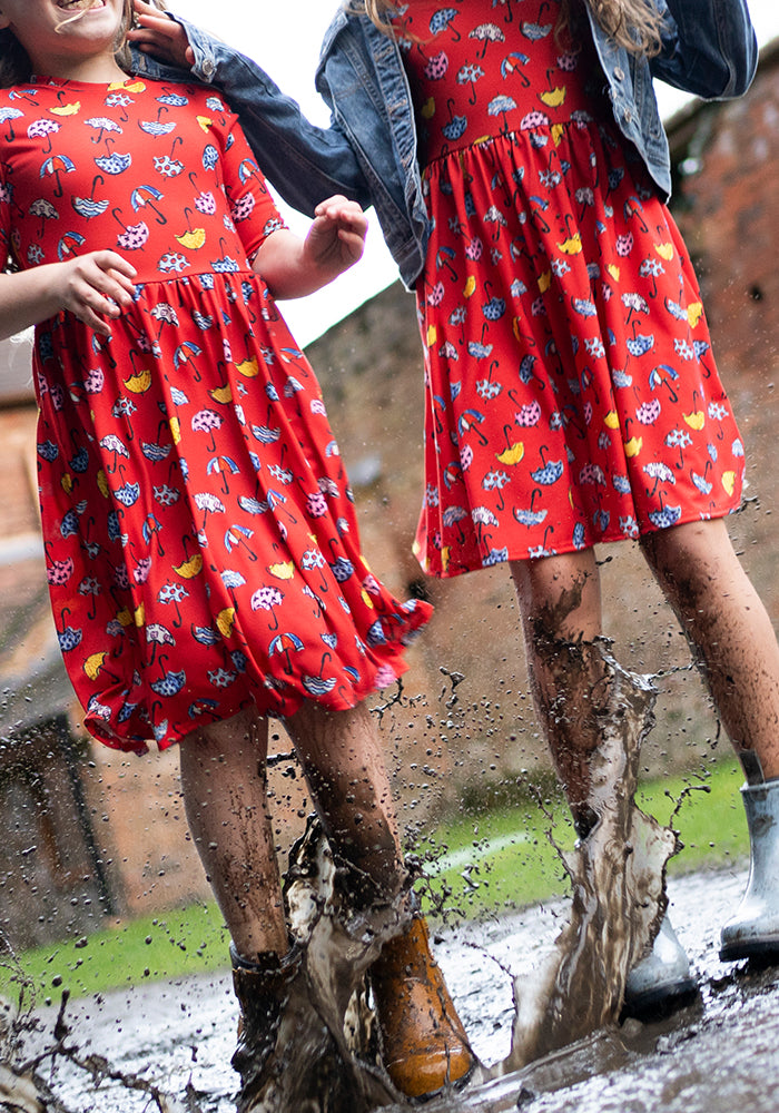 Children's Umbrella Print Dress (Acer)