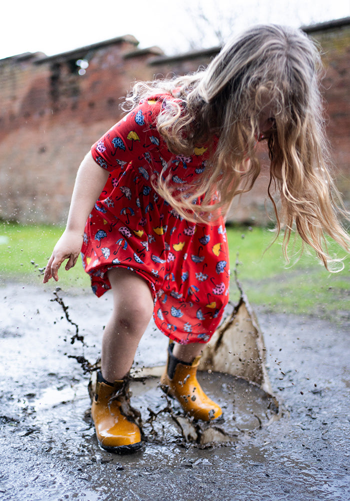 Children's Umbrella Print Dress (Acer)
