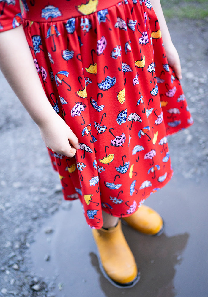 Children's Umbrella Print Dress (Acer)